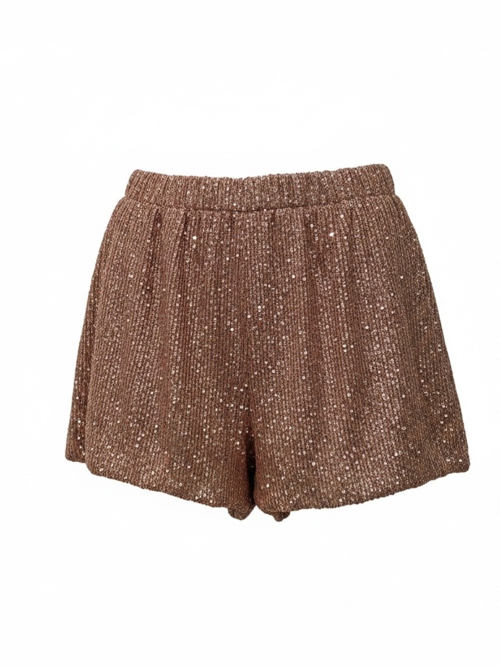 Amazon Rose Gold Sequin High Waist Women’s Shorts